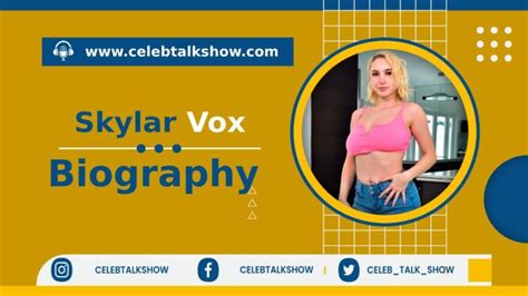 Skylar Vox Biography, Real Name, Age, Height, Figure Size, Career.